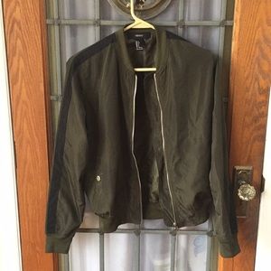 Olive Bomber Jacket